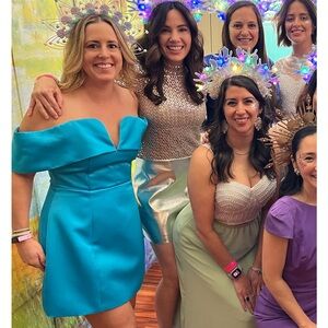 Elliatt Vibrant Blue Strapless Dress